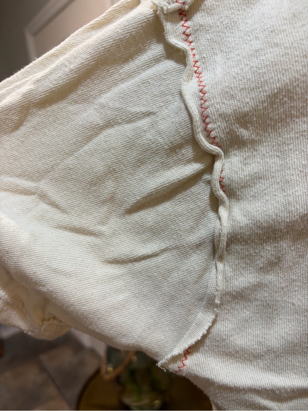 Free People We The Free Love Rose Tee Ivory Size Small Oversized - Picture 6 of 6